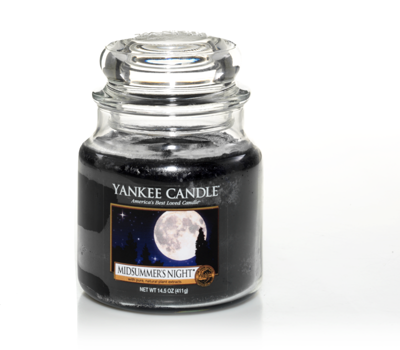 Candela Yankee candle midsummer's night 623gr nero in cera stile Yankee  candle